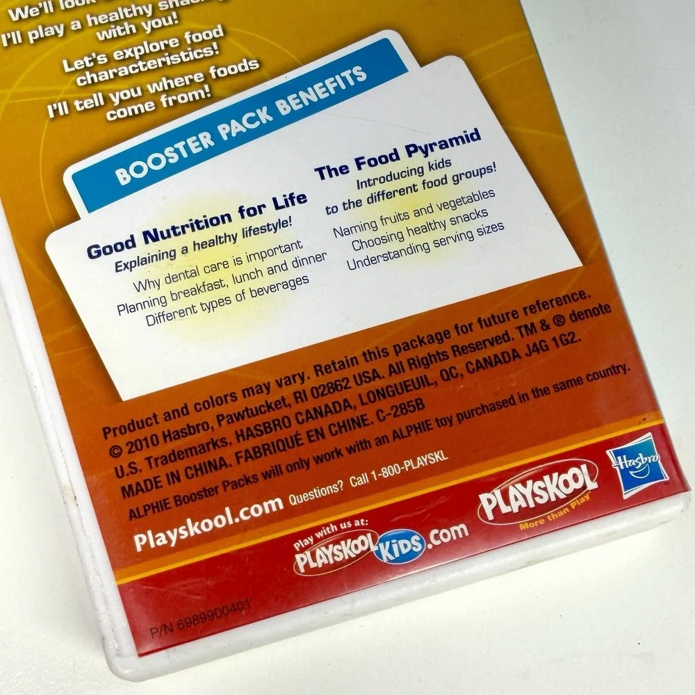 2010 Playskool Alphie Exploring Food Booster Pack 25 Cards Cartridge Complete